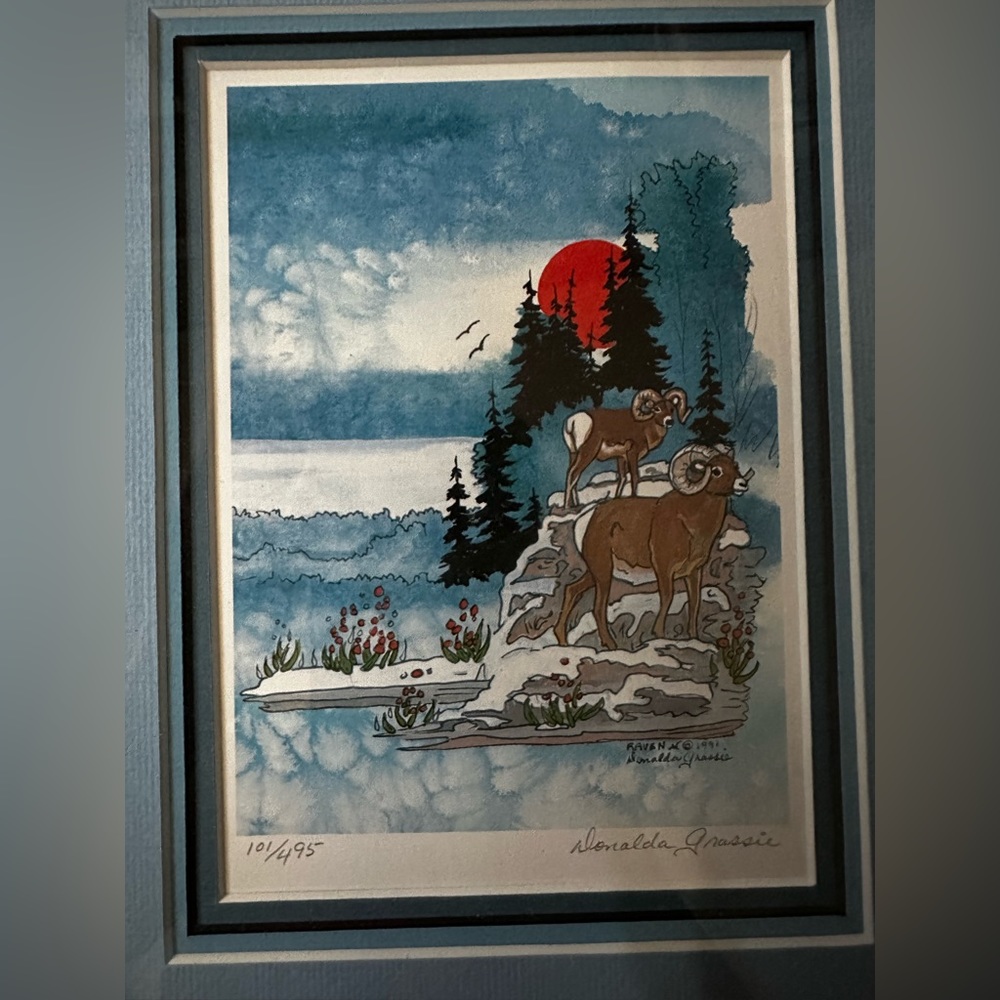 Donalda Grassie Freamed Signed Piece - Picture 3 of 5